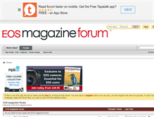 Tablet Screenshot of eos-magazine-forum.com